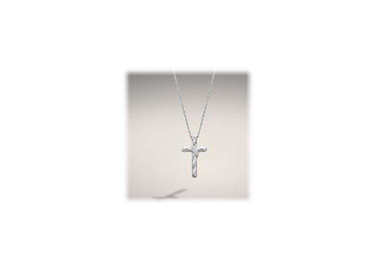 White Gold Plated | Cross Pendants